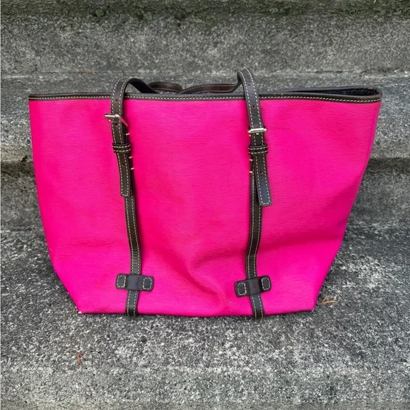 Dooney & Bourke Hot Pink Large Tote - Picture 7 of 10